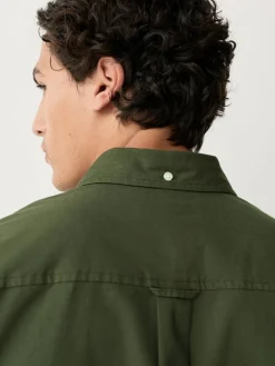 Discount Next Dark Green Regular Fit Short Sleeve Oxford Shirt