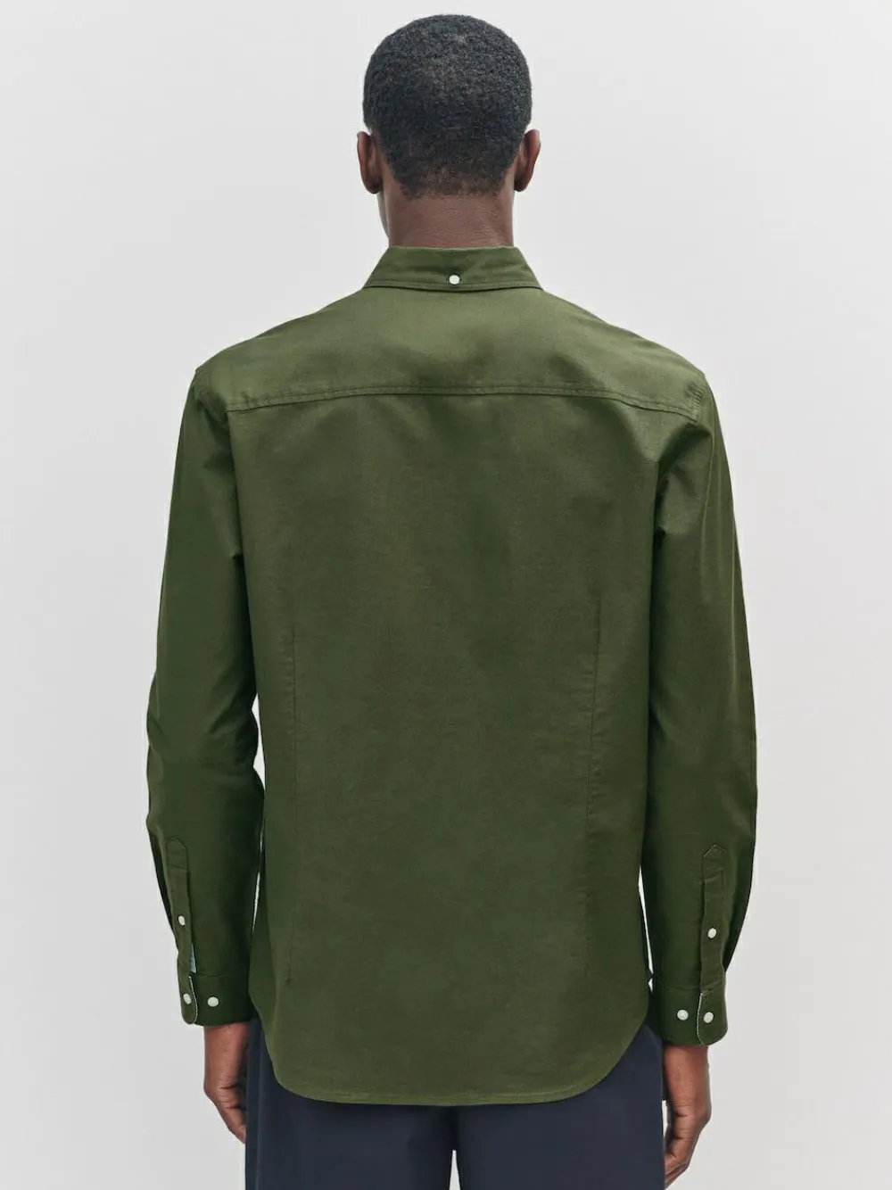 Next Dark Green Slim Fit Long Sleeve Oxford Shirt^ Shirts|Occasionwear