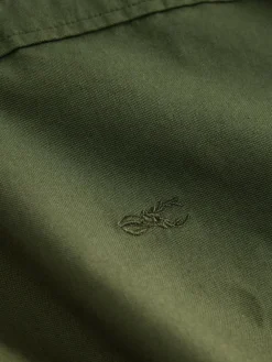 Next Dark Green Slim Fit Long Sleeve Oxford Shirt^ Shirts|Occasionwear