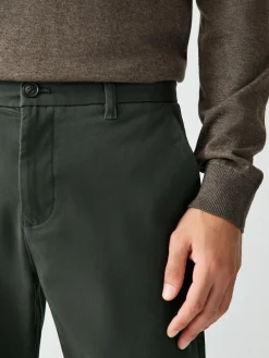 Next Dark Green Slim Fit Stretch Chinos Trousers^ Pants & Chinos