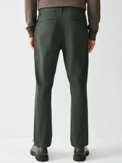 Next Dark Green Slim Fit Stretch Chinos Trousers^ Pants & Chinos