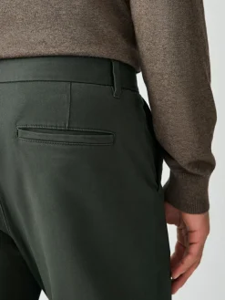 Next Dark Green Slim Fit Stretch Chinos Trousers^ Pants & Chinos