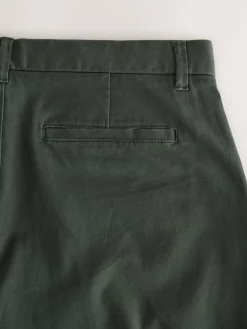 Next Dark Green Straight Fit Stretch Chinos Trousers^ Pants & Chinos
