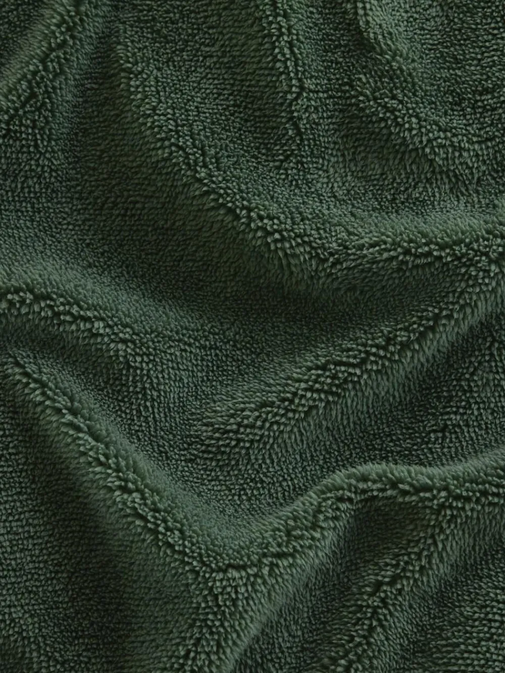 Next Dark Green Teddy Fleece Duvet Cover and Pillowcase Set^ Bedsets & Duvet Covers