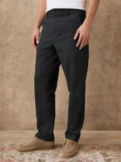 Next Regular Tapered Fit Heritage Cotton Rich Trousers^ Pants & Chinos