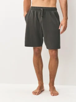 Hot Next Loopback Soft Touch 2 Pack Jogger Shorts Dark Grey/Black