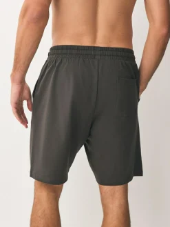 Hot Next Loopback Soft Touch 2 Pack Jogger Shorts Dark Grey/Black