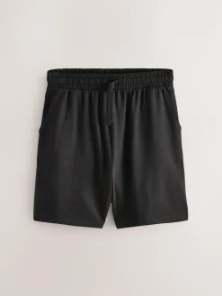 Hot Next Loopback Soft Touch 2 Pack Jogger Shorts Dark Grey/Black
