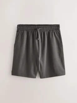 Hot Next Loopback Soft Touch 2 Pack Jogger Shorts Dark Grey/Black