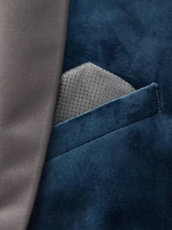 Next Regular Fit Velvet Blazer^ Blue Suits|Black Suits