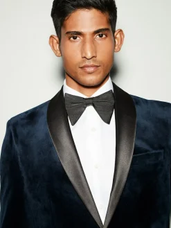 Next Regular Fit Velvet Blazer^ Blue Suits|Black Suits