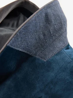 Next Regular Fit Velvet Blazer^ Blue Suits|Black Suits