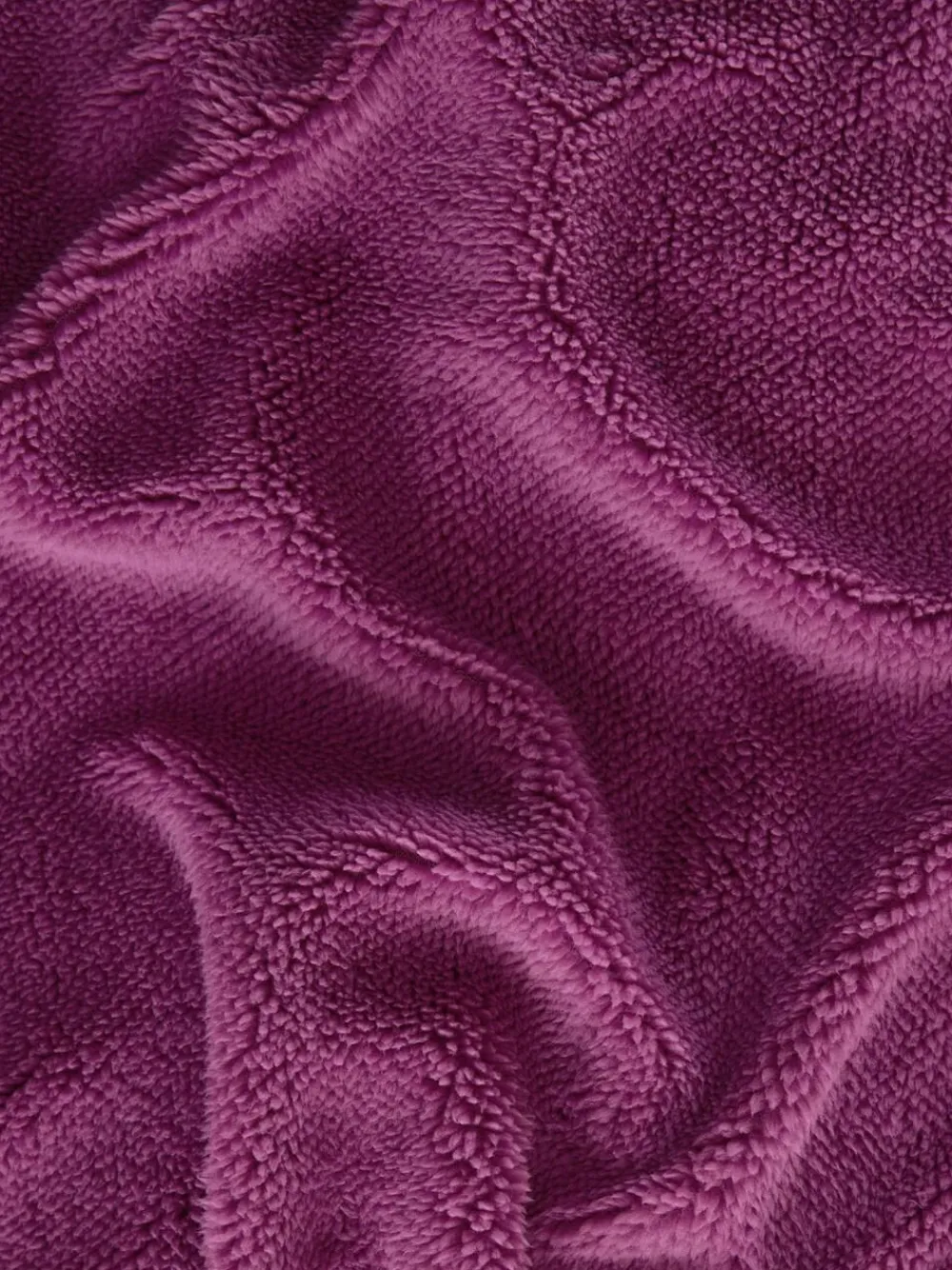 Next Dark Pink Teddy Fleece Duvet Cover and Pillowcase Set^ Bedsets & Duvet Covers