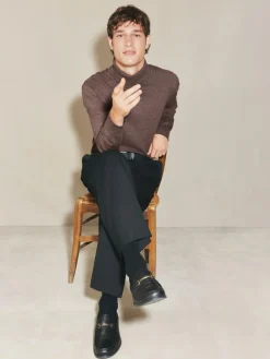 Next EDIT Knitted Long Sleeve Roll Neck Polo Shirt^ Knitwear|Knitwear