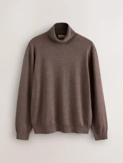 Next EDIT Knitted Long Sleeve Roll Neck Polo Shirt^ Knitwear|Knitwear