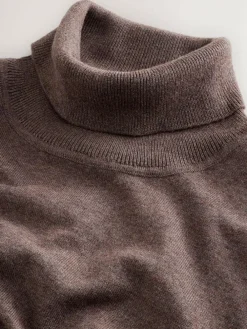 Next EDIT Knitted Long Sleeve Roll Neck Polo Shirt^ Knitwear|Knitwear