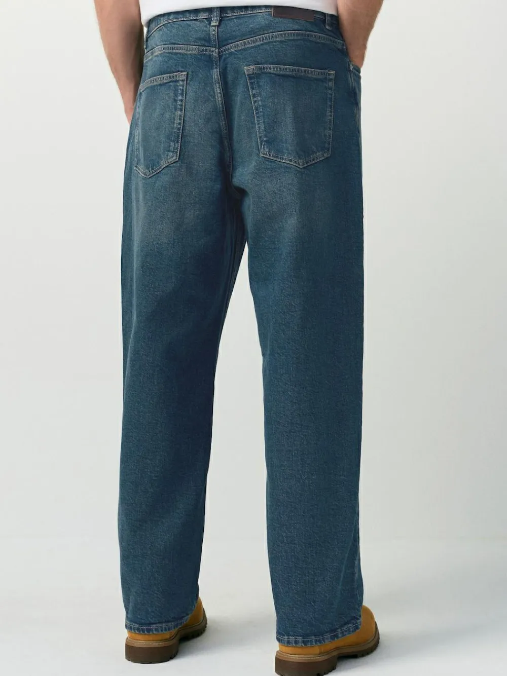 Next Dark Tint Baggy Fit Vintage Wash Denim Jeans^ Jeans|Jeans