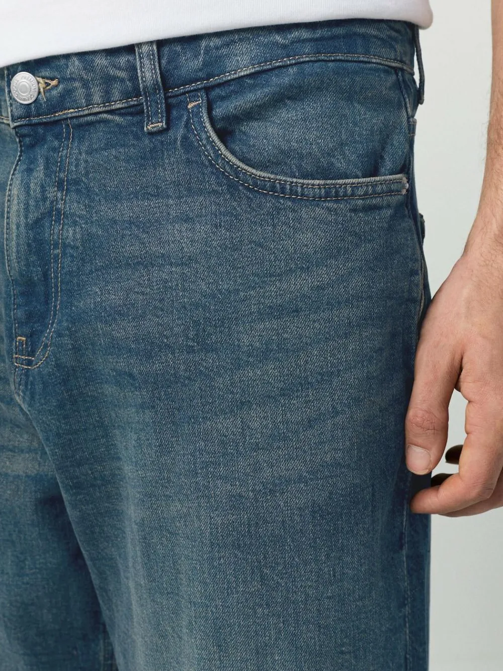 Next Dark Tint Baggy Fit Vintage Wash Denim Jeans^ Jeans|Jeans