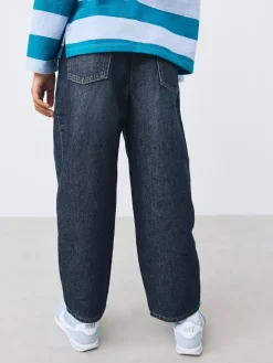 Next Dark Wash Barrel Jeans (3-16yrs)^ Jeans