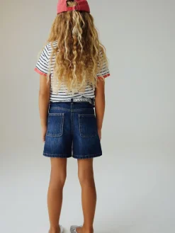 Next Relaxed Denim Pleated Shorts (3-16yrs)^ Shorts & Skirts