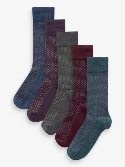 Hot Next Pattern Smart Socks 5 Pack Dash Spot