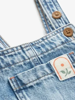 Next Denim 100% Cotton Dungarees (3mths-7yrs)^ Newborn Clothing|Baby Girls