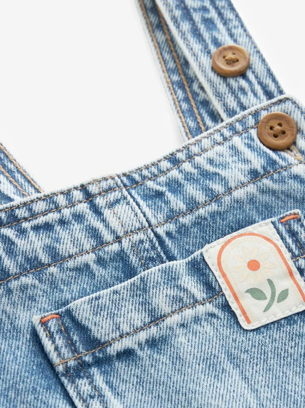 Next Denim 100% Cotton Dungarees (3mths-7yrs)^ Newborn Clothing|Baby Girls