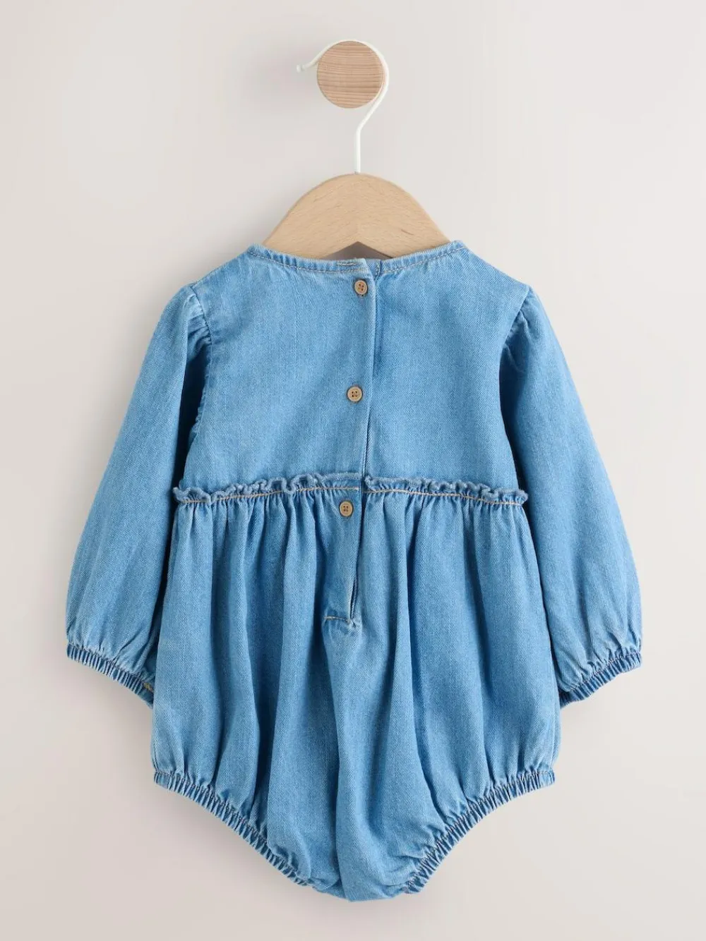Next Denim Blue Baby Bloomer Rompers Set 2 Piece with Tights (0mths-3yrs)^ Sets & Co-Ords|Sets & Co-Ords
