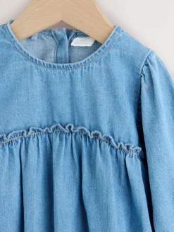 Next Denim Blue Baby Bloomer Rompers Set 2 Piece with Tights (0mths-3yrs)^ Sets & Co-Ords|Sets & Co-Ords