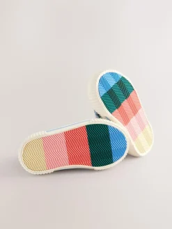 Hot Next Denim Blue Rainbow Standard Fit (F) High Top Trainers