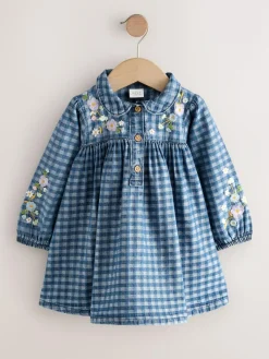 Next Long Sleeve Collar Dress (3mths-8yrs)^ Newborn Clothing|Baby Girls