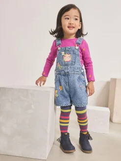 Next Denim Cosmic Dungarees Set (3mths-7yrs)