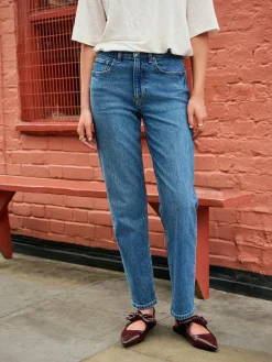 Next Mom Comfort Stretch Column Jeans Denim Dark Blue