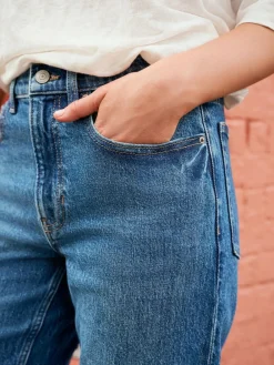 Next Mom Comfort Stretch Column Jeans Denim Dark Blue