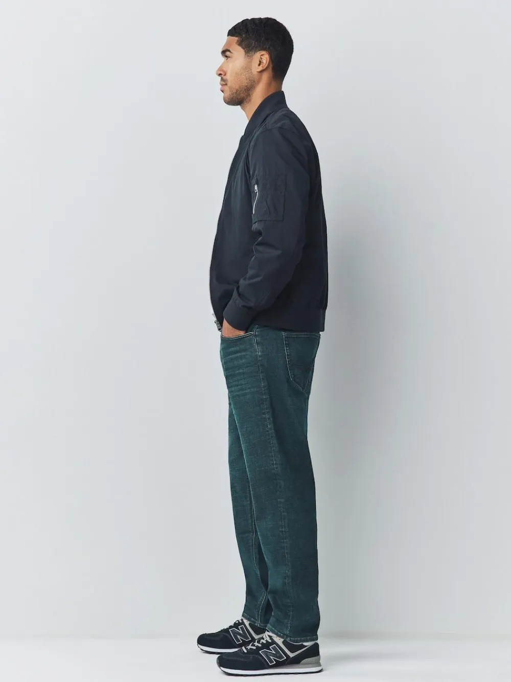 Next Denim Dark Blue Regular Tapered Fit Motionflex Jeans^ Jeans|Jeans