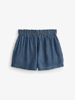 Outlet Next Button Shorts (3mths-7yrs) Denim Dark Wash