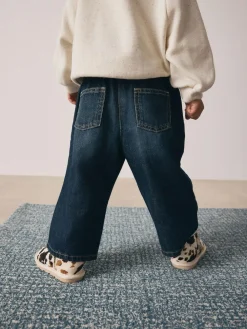 Sale Next Wide Leg Jeans (3mths-7yrs) Denim Dark Wash