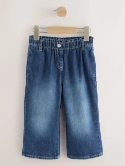 Sale Next Wide Leg Jeans (3mths-7yrs) Denim Dark Wash