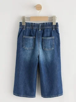 Sale Next Wide Leg Jeans (3mths-7yrs) Denim Dark Wash