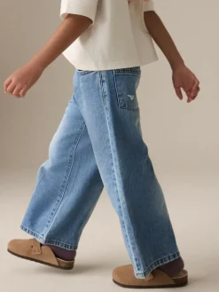 Sale Next Extra Wide Leg Jeans (6-16yrs) Denim