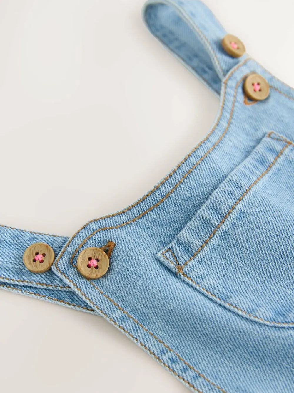 Outlet Next Denim Long Leg Dungarees (3mths-8yrs)