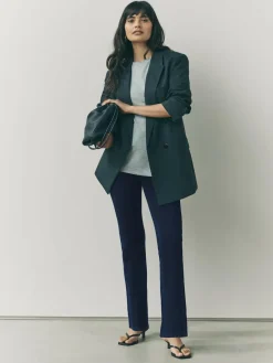 Next Jersey Bootcut Leggings Denim Rinse