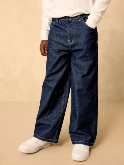 Outlet Next Denim Rinse Super-wide Fit Authentic Jeans (3-16yrs)