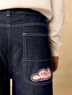 Outlet Next Denim Rinse Super-wide Fit Authentic Jeans (3-16yrs)