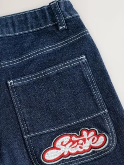 Outlet Next Denim Rinse Super-wide Fit Authentic Jeans (3-16yrs)