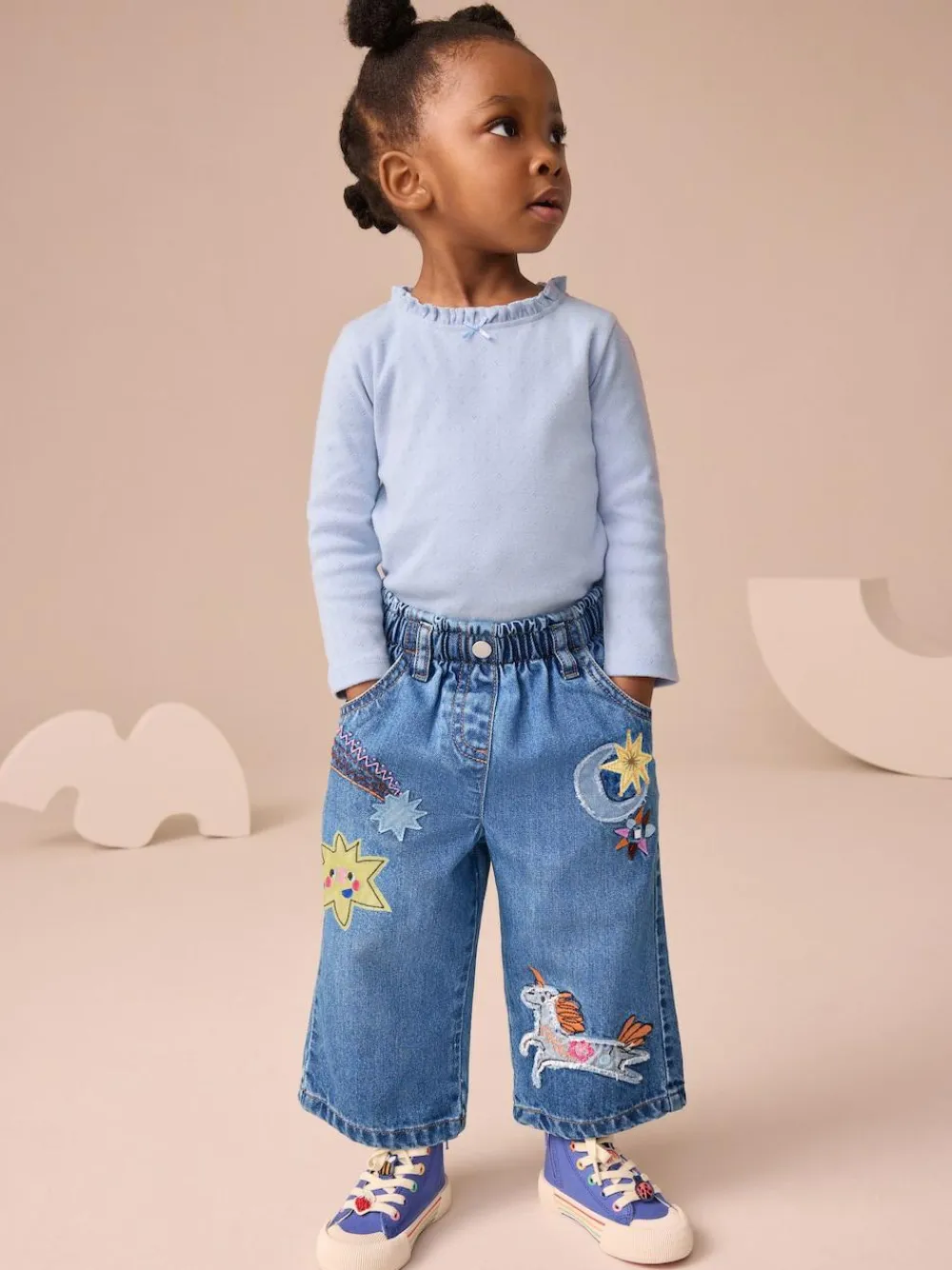 Next Denim Unicorn Embellished Jeans (3mths-7yrs)^ Baby Girls|Jeans & Joggers