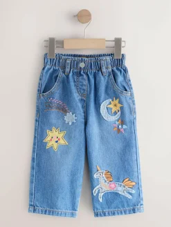 Next Denim Unicorn Embellished Jeans (3mths-7yrs)^ Baby Girls|Jeans & Joggers