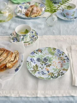 Designer's Guild Designers Guild Porcelaine De Chine Tea Cups and Saucers Set Of 4^ Mugs & Cups|Branded Kitchenware