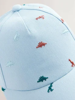 Next Dino Embroidered Baseball Cap Hat (3mths-10yrs)^BOY Hats & Scratch Mitts|Hats