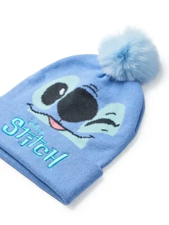 New Vanilla Underground Disney Lilo & Stitch Girls Hat & Gloves Set Blue